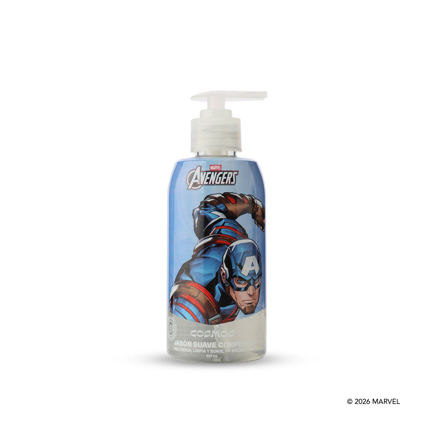 Jabón Liquido Corporal Niños Cosmos Marvel Capitán América